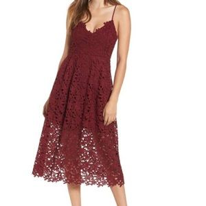 ASTR Lace Midi Dress